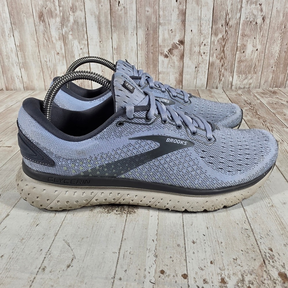 Brooks Glycerin 18 Womens Running Shoes Blue Grey 1203171B073 Size 9